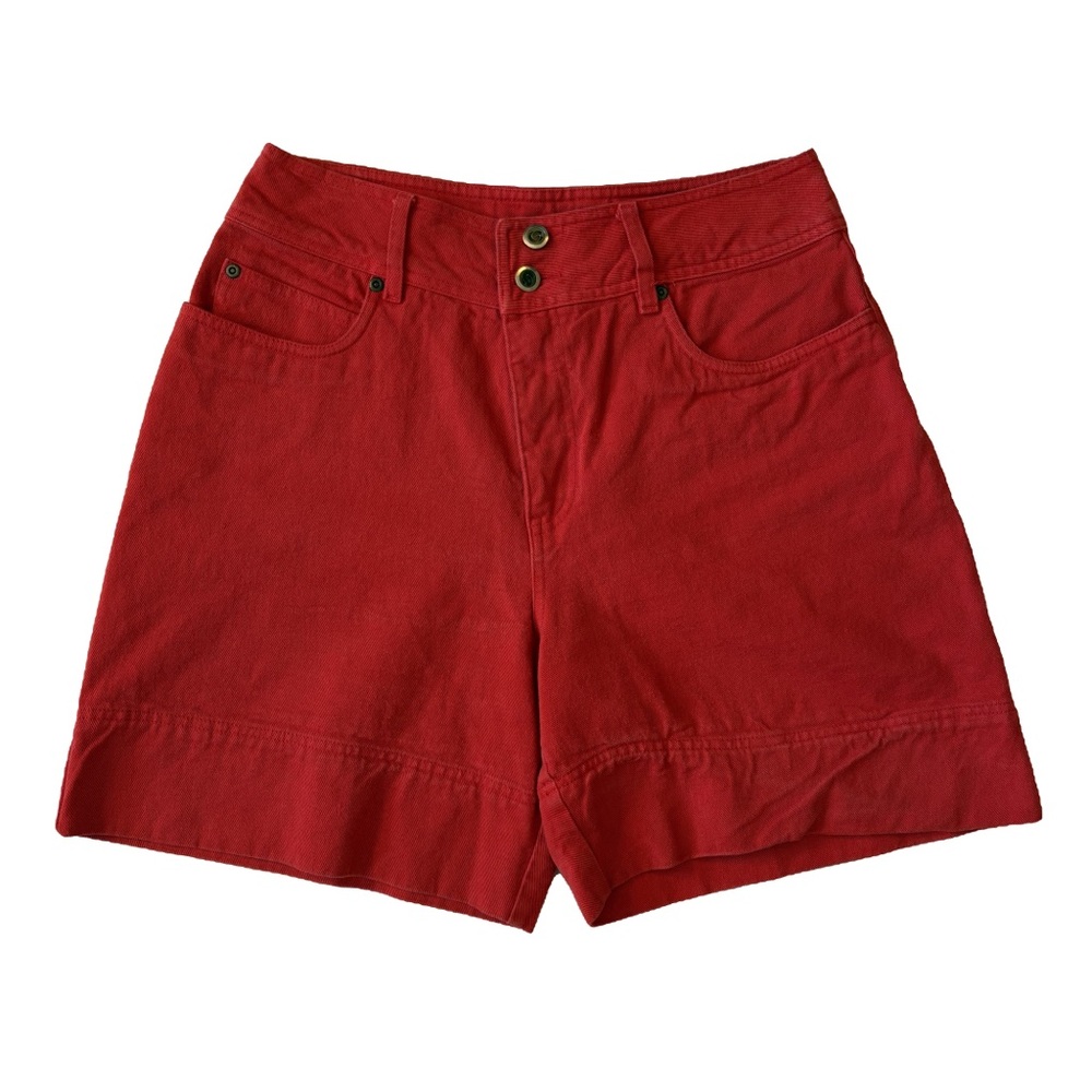 Vintage Cassini Jeans red denim shorts size 12